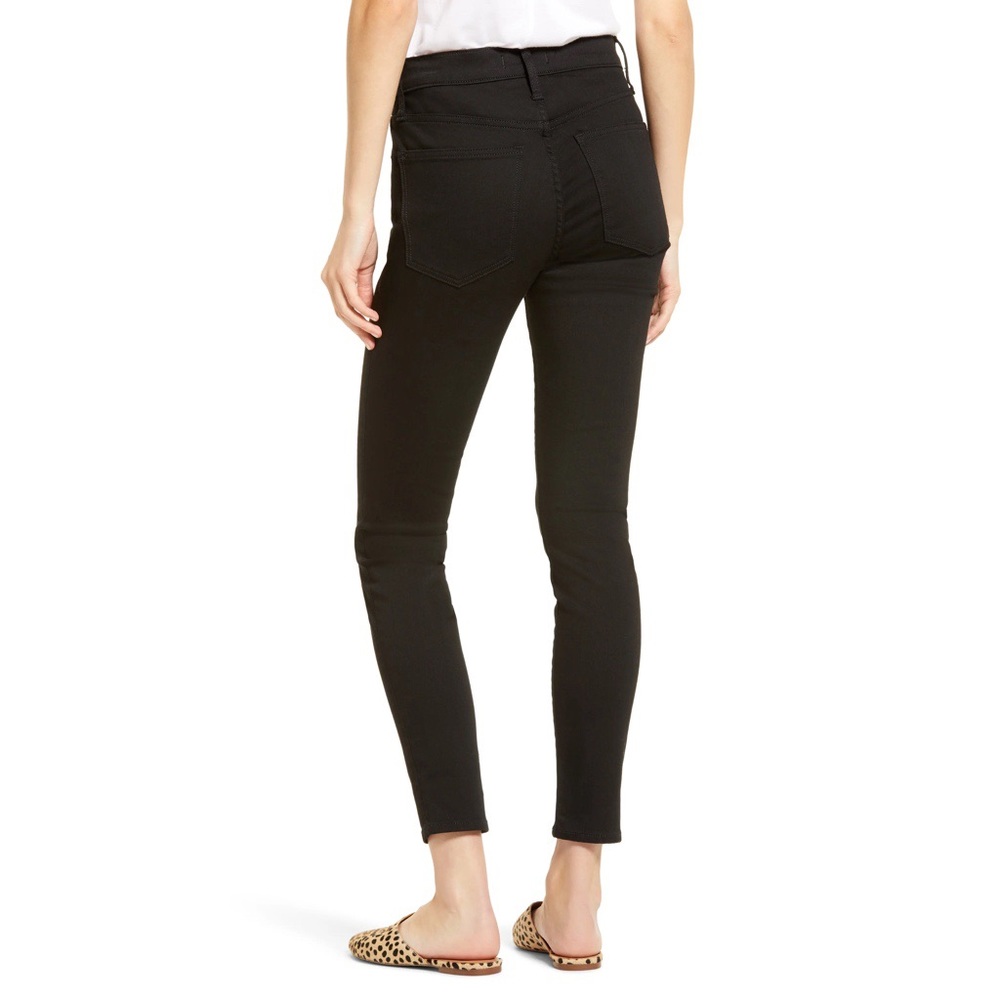 NWOT Madewell High Waist Skinny Jeans Black 25 - Picture 2 of 12